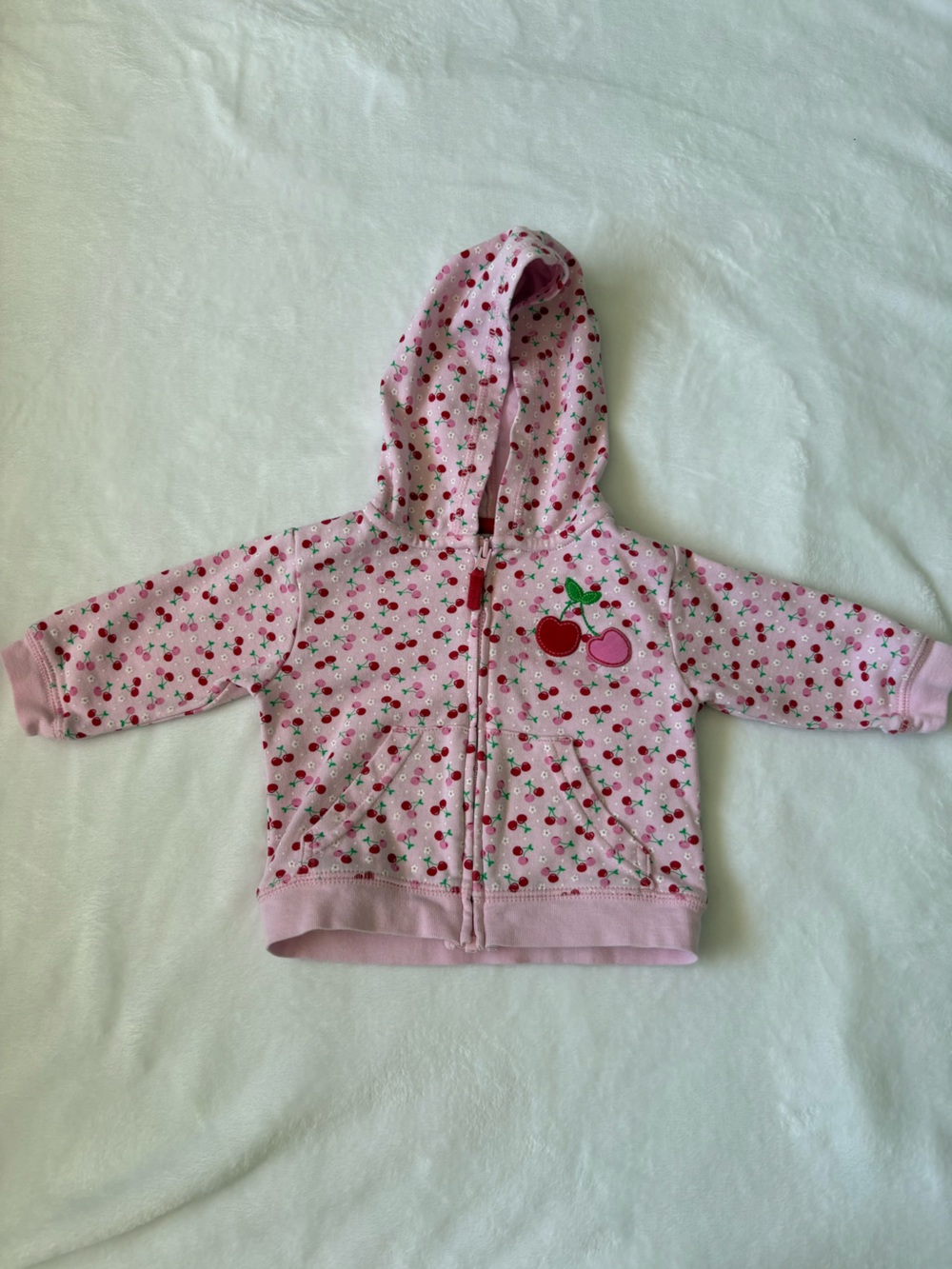 👶🏼 4/$20 3M Carter's Pink Cherry-Print Hoodie